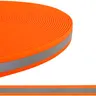 Linka treningowa dla psa BioThane® (19mm, 3m) pomarańczowa z odblaskiem