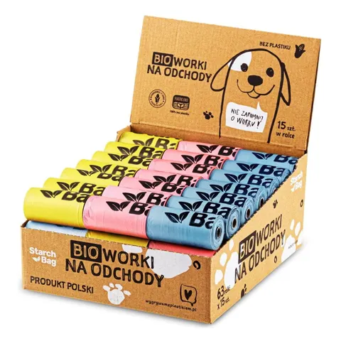 BIOworki na odchody STARCHBAG 15 szt (1 rolka)