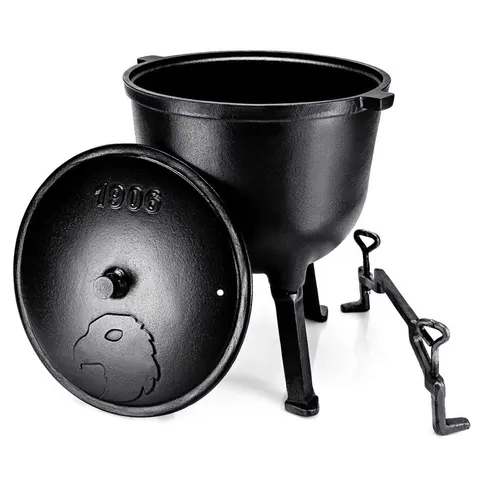 Kociołek myśliwski żeliwny VK 5 L BLACK
