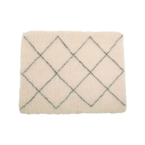 Dry Bed mata dla małego psa 50x70 cm beżowe trójkąty