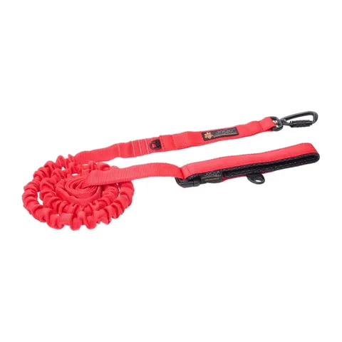 Smycz dla psa z amortyzatorem JoQu® Ultra Strong Runners czerwona