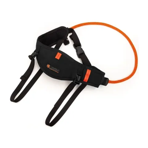 Pas do biegania z psem JoQu® Belt Plus czarny