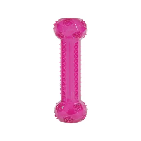 Zabawka piszcząca TPR POP patyk 15 cm róż