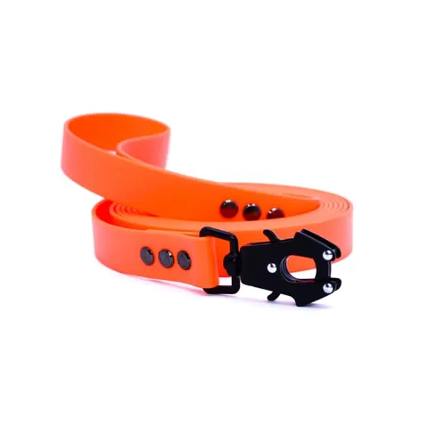 Smycz Kobra dla psa BioThane® pomarańczowa (25mm, 3m)