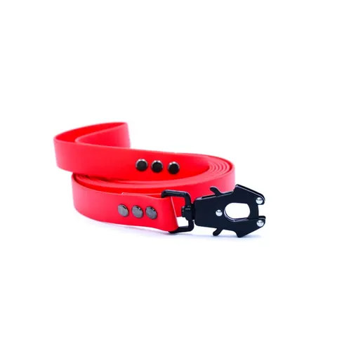 Smycz Kobra dla psa BioThane® czerwona (25mm, 3m)
