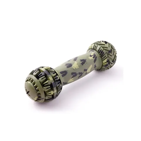 Zabawka z wypustkami na przysmaki dla średniego psa Truelove Teether khaki