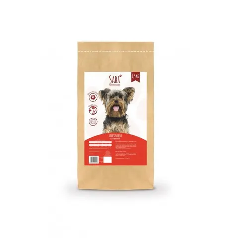 Sucha karma dla psa SABA 52% mięsa małe rasy 1,5 kg
