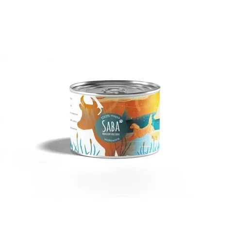 Mokra karma dla psa Wołowina 100% SABA 410g