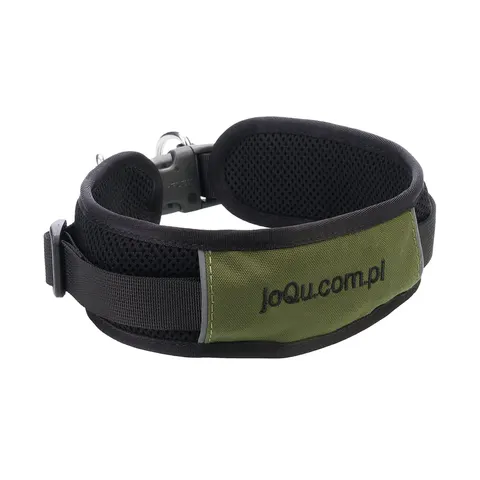 Szeroka personalizowana obroża dla psa JoQu® Extreme Collar olive green