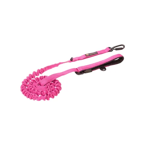 Smycz dla psa z amortyzatorem JoQu® Ultra Strong Runners neon pink