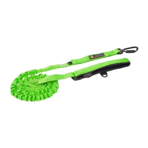Smycz dla psa z amortyzatorem JoQu® Ultra Strong Runners zielone jabłuszko