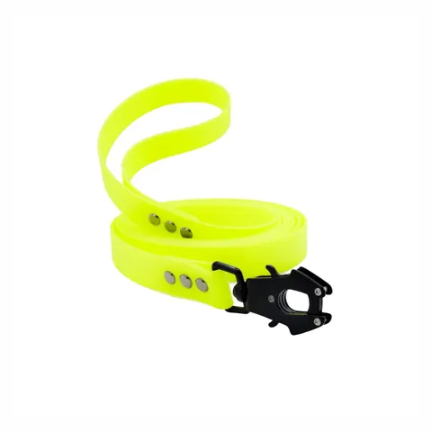 Smycz Kobra dla psa BioThane® żółty neon (25mm, 3m)