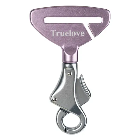 Klamra do pasa samochodowego dla psa Truelove Premium stalowa róż