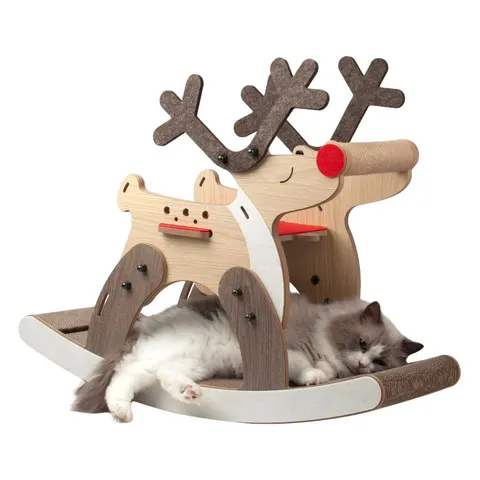 Świąteczny drapak dla kota legowisko Reindeer