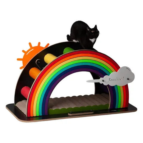 Duży drapak dla kota plac zabaw Rainbow Cat Tree