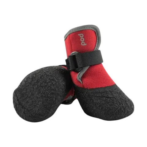 Ocieplane wodoodporne buty zimowe dla psa POD Winter czerwone