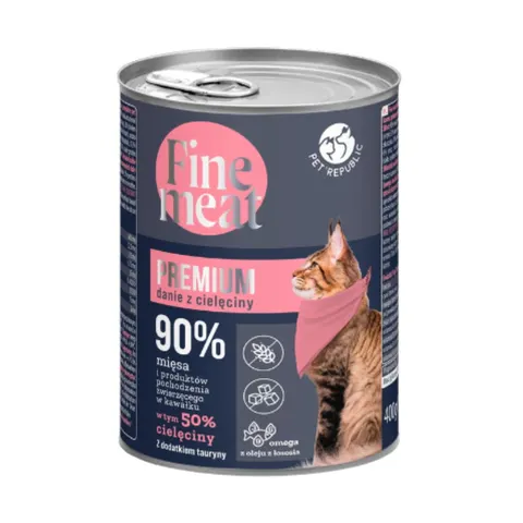 Danie z cielęciny dla kota Fine Meat Pet Republic 400g
