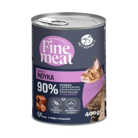 Danie z indyka dla kota Fine Meat Pet Republic 400g