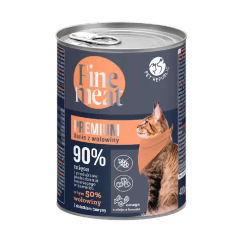 Danie z wołowiny dla kota Fine Meat Pet Republic 400g