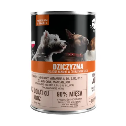 Mokra karma dla psa dziczyzna w delikatnym sosie Pet Republic 400g