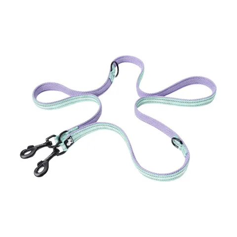 Smycz przepinana dla dużego psa Truelove Active Pro+ 250 cm liliowa