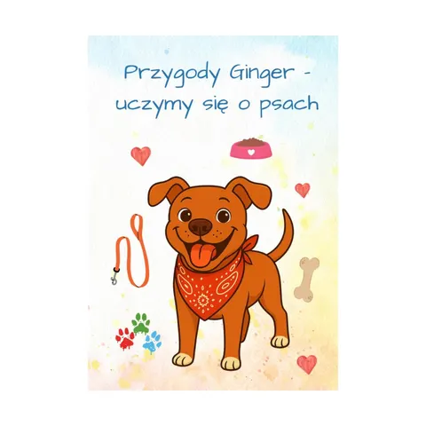 Książka dla dzieci Przygody Ginger - uczymy się o psach Dagmara Borucka