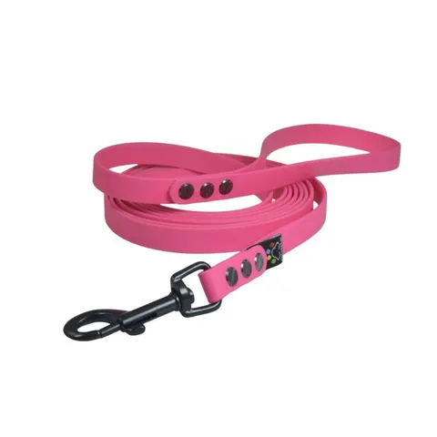 Smycz miejska dla średniego psa BioThane® różowa (16mm, 3m)