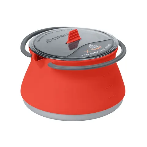 Miska dla psa garnek biwakowy na ogień 2w1 DAQQAB Outdoor Range czerwona