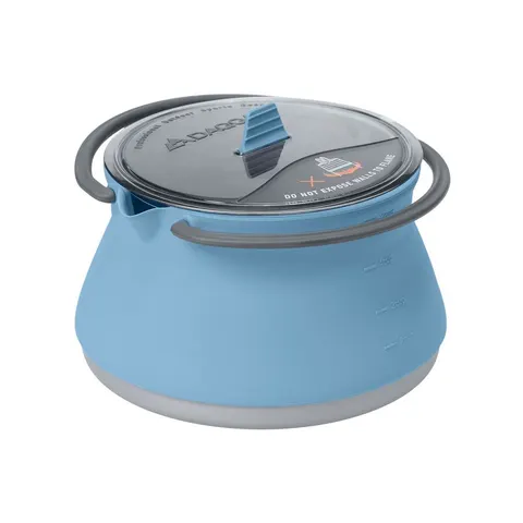 Miska dla psa garnek biwakowy na ogień 2w1 DAQQAB Outdoor Range niebieska