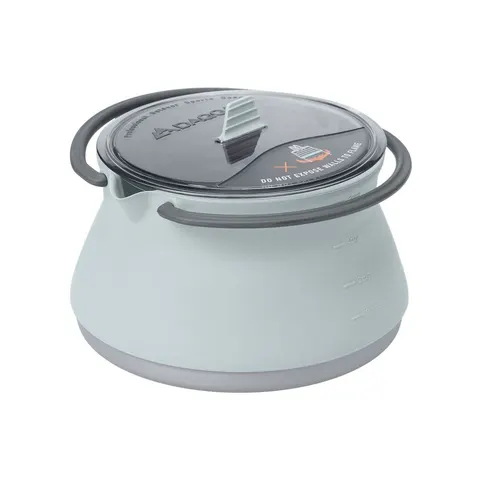 Miska dla psa garnek biwakowy na ogień 2w1 DAQQAB Outdoor Range lodowy błękit