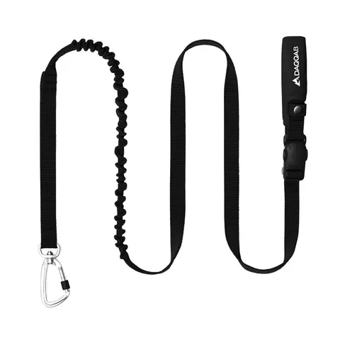Smycz dla średniego psa z amortyzacją DAQQAB Outdoor Range czarna M