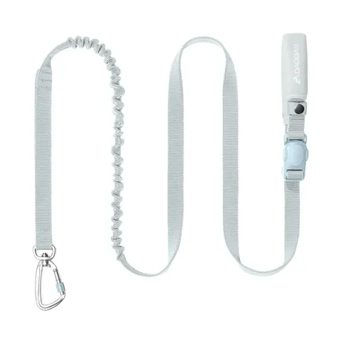 Długa smycz z amortyzatorem dla średniego psa DAQQAB Outdoor Range lodowy błękit M