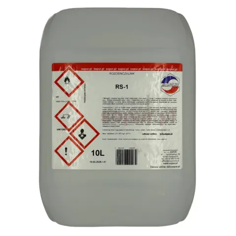 Sopur Rozcieńczalnik RS-1 nitrocelulozowy 10 litrów