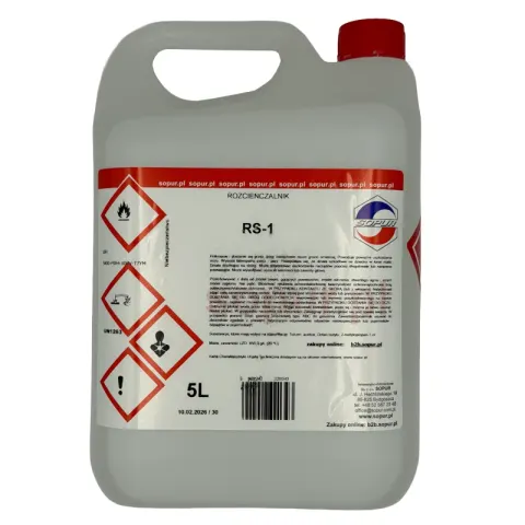 Sopur RS-1 Rozcieńczalnik nitrocelulozowy 5 litrów