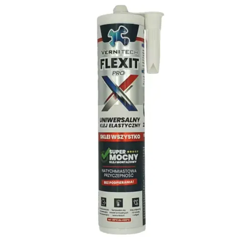 Flexit pro elastyczny klej montażowy Vernitech opakowanie 290 ml