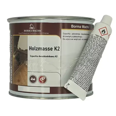 Szpachla Dąb Ciemny 52 Holzmasse K2 Borma Wachs 750 ml