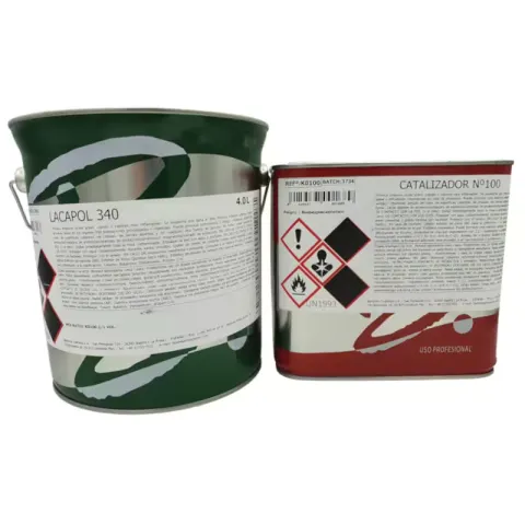 Lakier do drewna półmat Barpimo Lacapol 340 30 komplet 6L