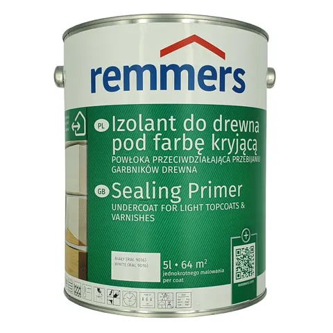 Izolant do drewna pod farbę kryjącą biały Remmers 5L