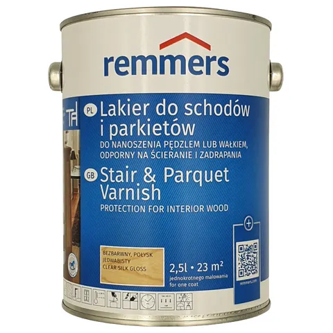 Remmers mat jedwabisty lakier wodny do schodów i parkietu 2,5L