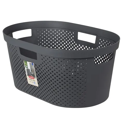Kosz na pranie INFINITY RECYCLED 39L ciemnoszary Curver recycled 245675