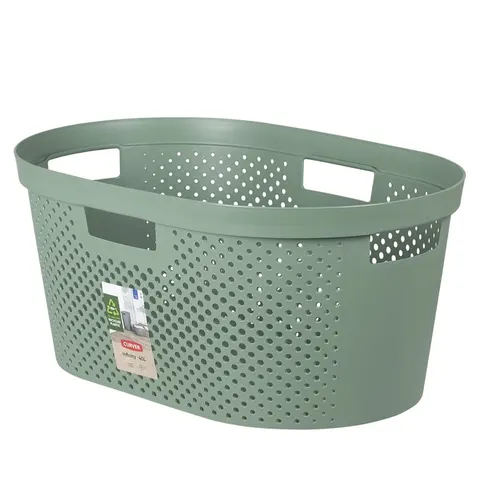Kosz na pranie INFINITY RECYCLED 39L green Curver recycled 245808