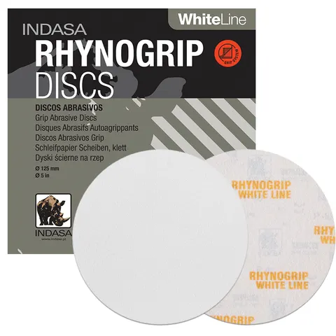 Krążki ścierne P60 125mm na rzep Indasa White Line 50 szt