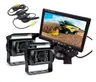 Kamera cofania 2x + monitor 7" TIR kombajn BUS traktor