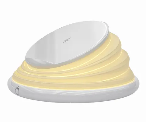 Ładowarka QI 10 W typ C USB lampka nocna LED RGB