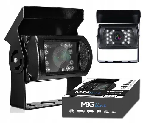 Kamera cofania 12 V 24 V diody IR + 10 m RCA metalowa