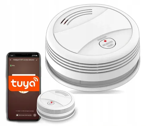 Bezprzewodowy czujnik detektor dymu WiFi Tuya Smart Life