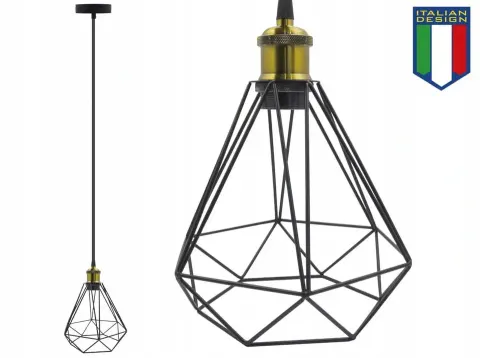 Lampa sufitowa Diama żyrandol LED Loft Italiandesign gold B-Line