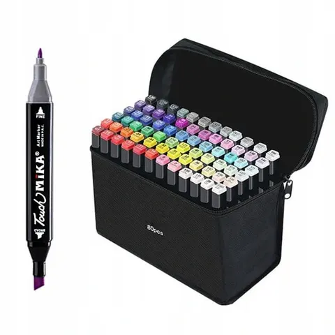 Markery alkoholowe Touch Pro zestaw 80 szt. torba oryginalne