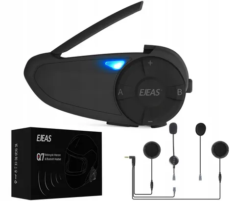 2x interkom motocyklowy Ejeas Q7 radio FM