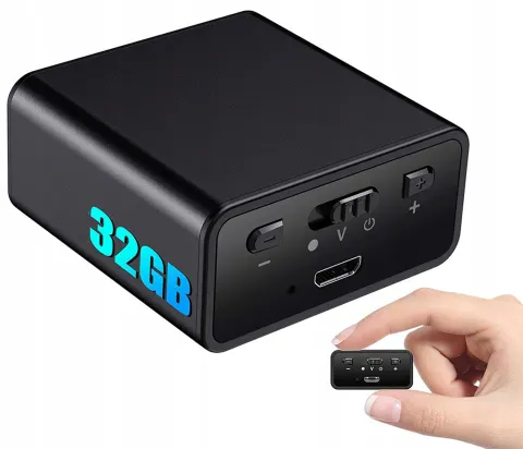Dyktafon detektywistyczny detekcja 32 GB USB 8 dni